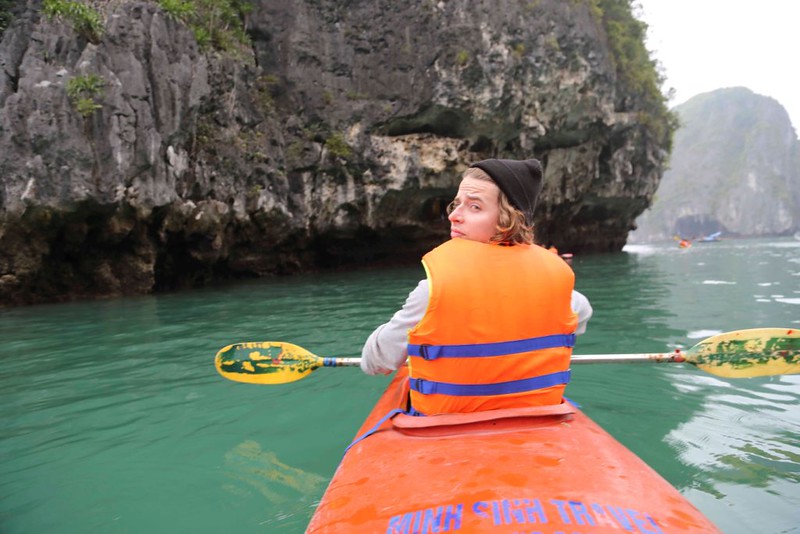 Halong bay kayaking